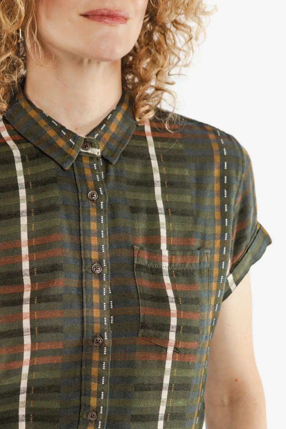 Bea Shirt / Olive Stripe