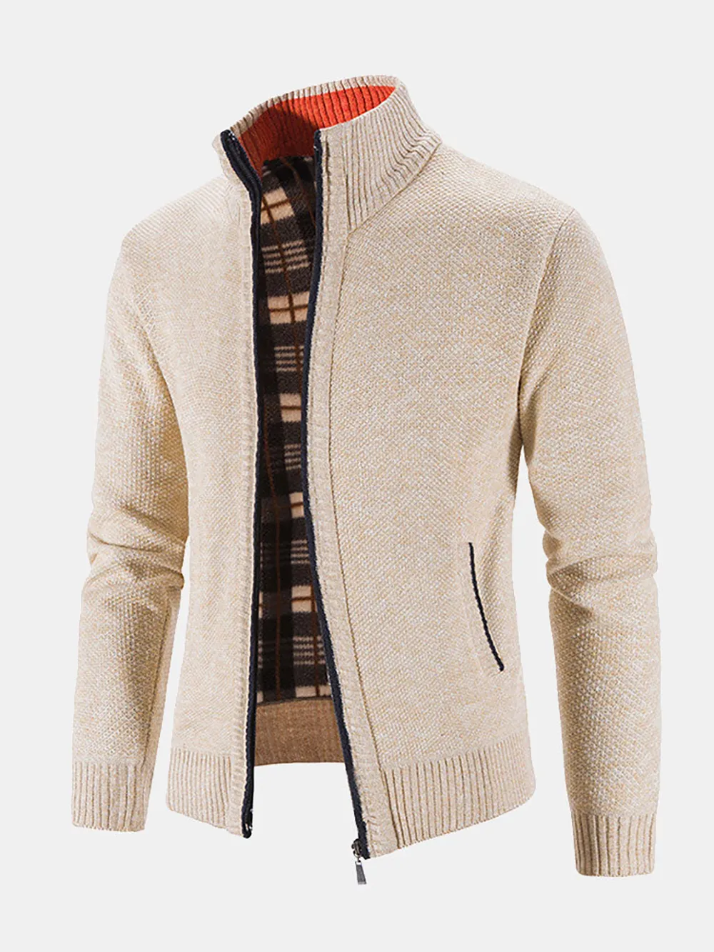 Man Zip Up Cardigan