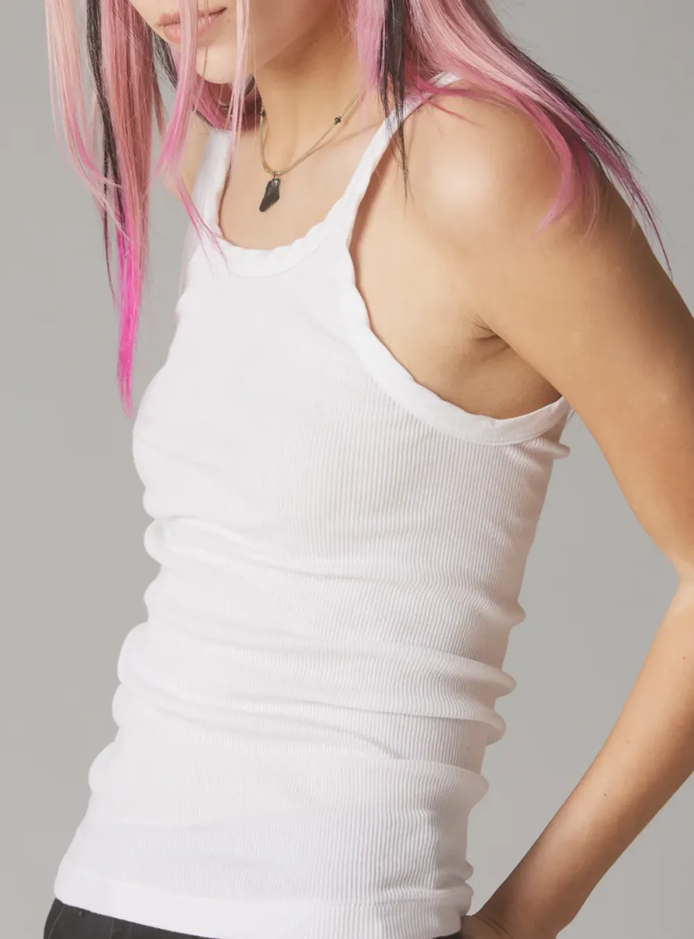 Optic White Rib Tank