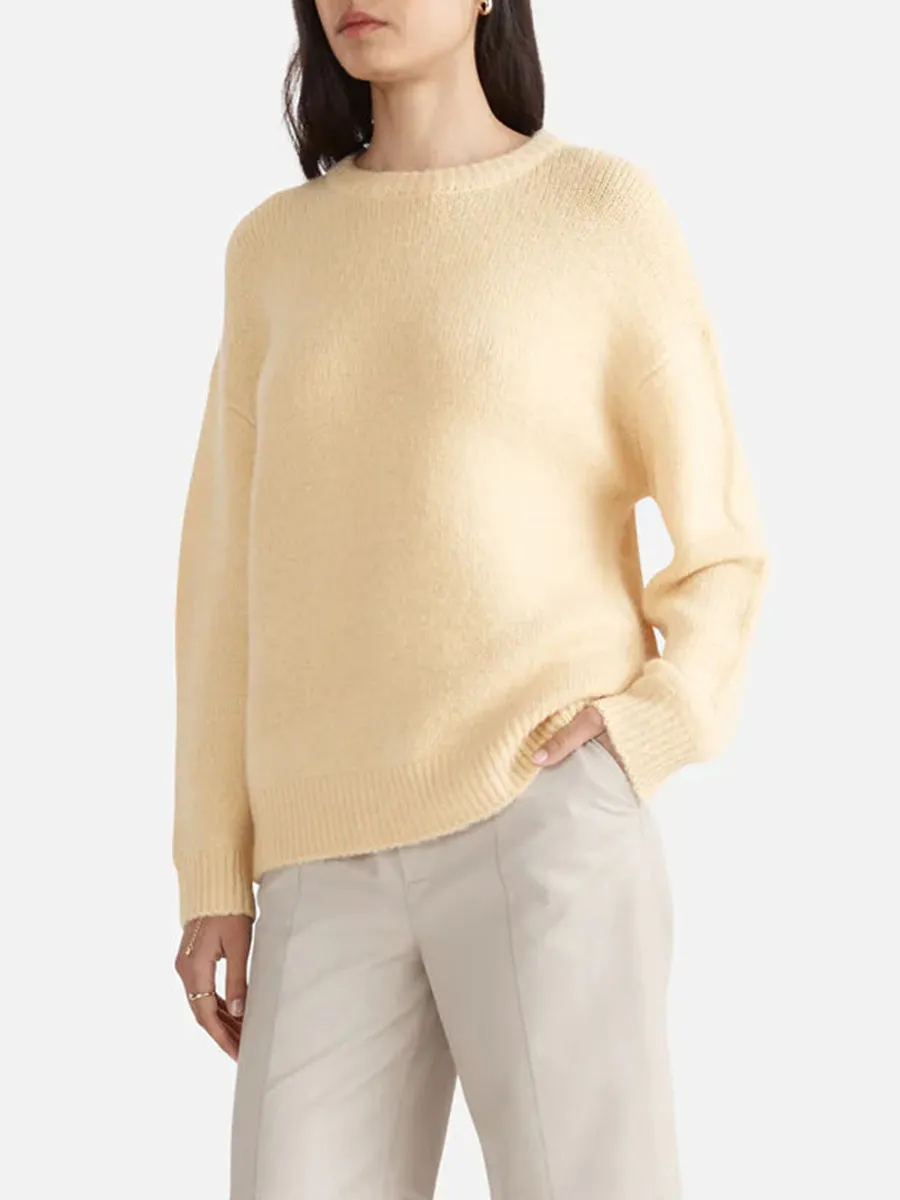Khaki Mohair Knit Sweater