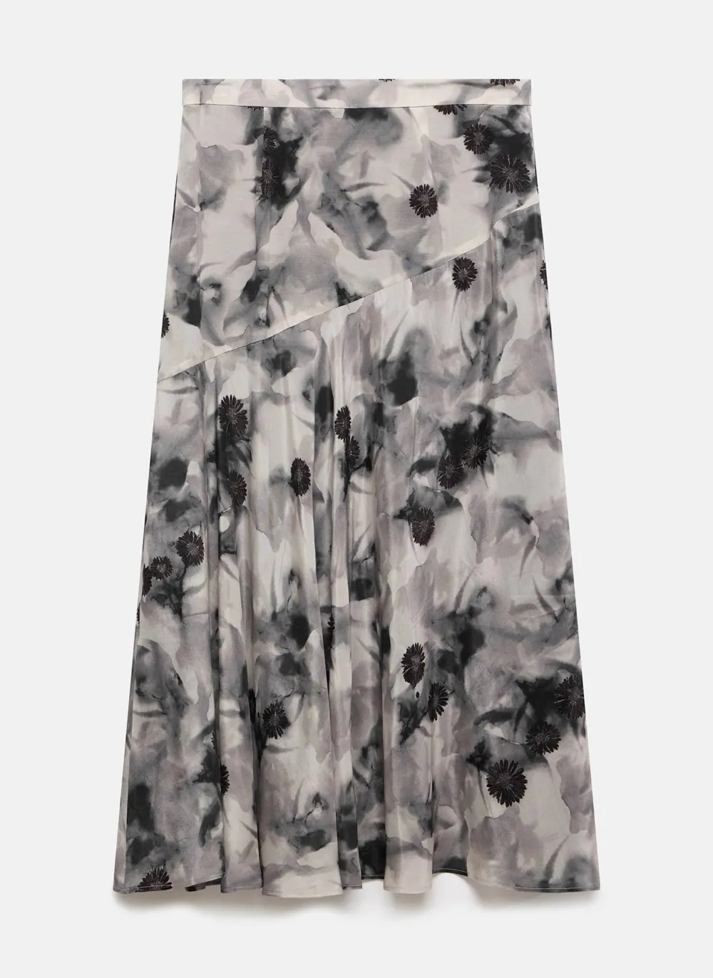 Casual Style Floral Print Midi Skirt