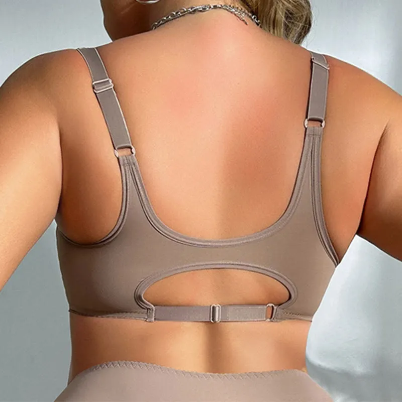 Seamless Front Buckle Full Wireless Bra