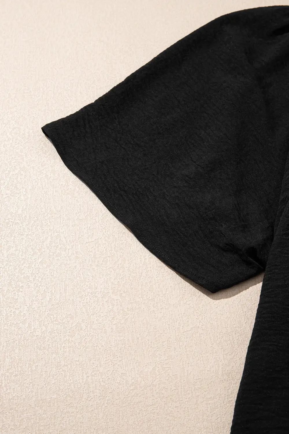 Split Neck Short Sleeve Dress Casual