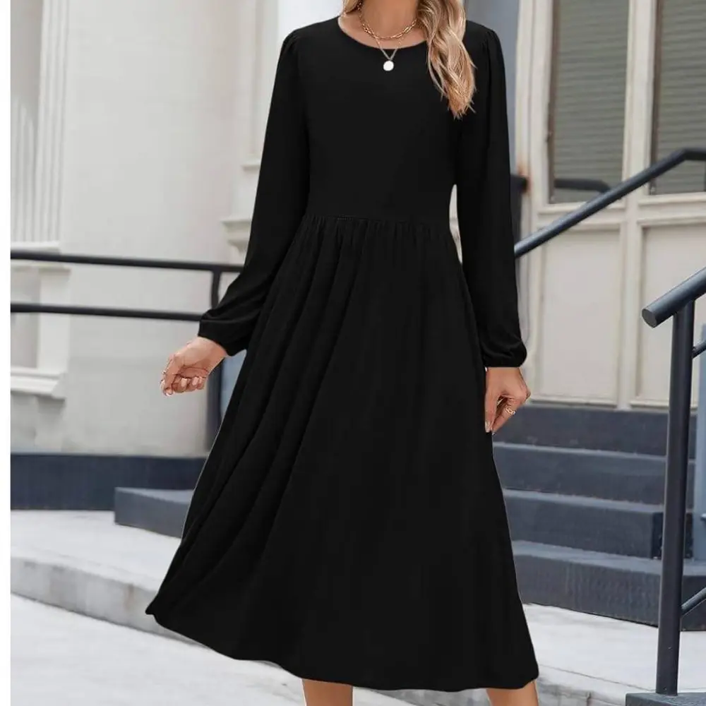 Premium High Waist A-Line Boho Maxi Dress