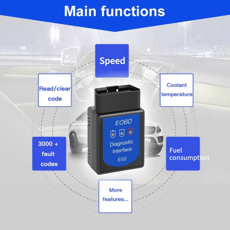 Smart Car Diagnostic Scanner (ELM 327 OBD2 Vehicle Fault Code Reader)