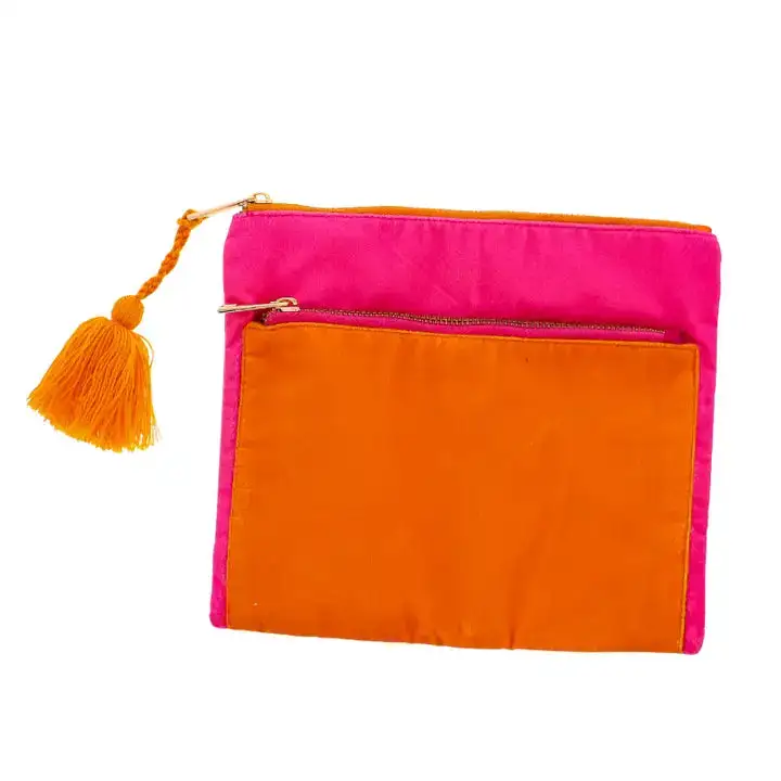 Dual Zipper Handbag