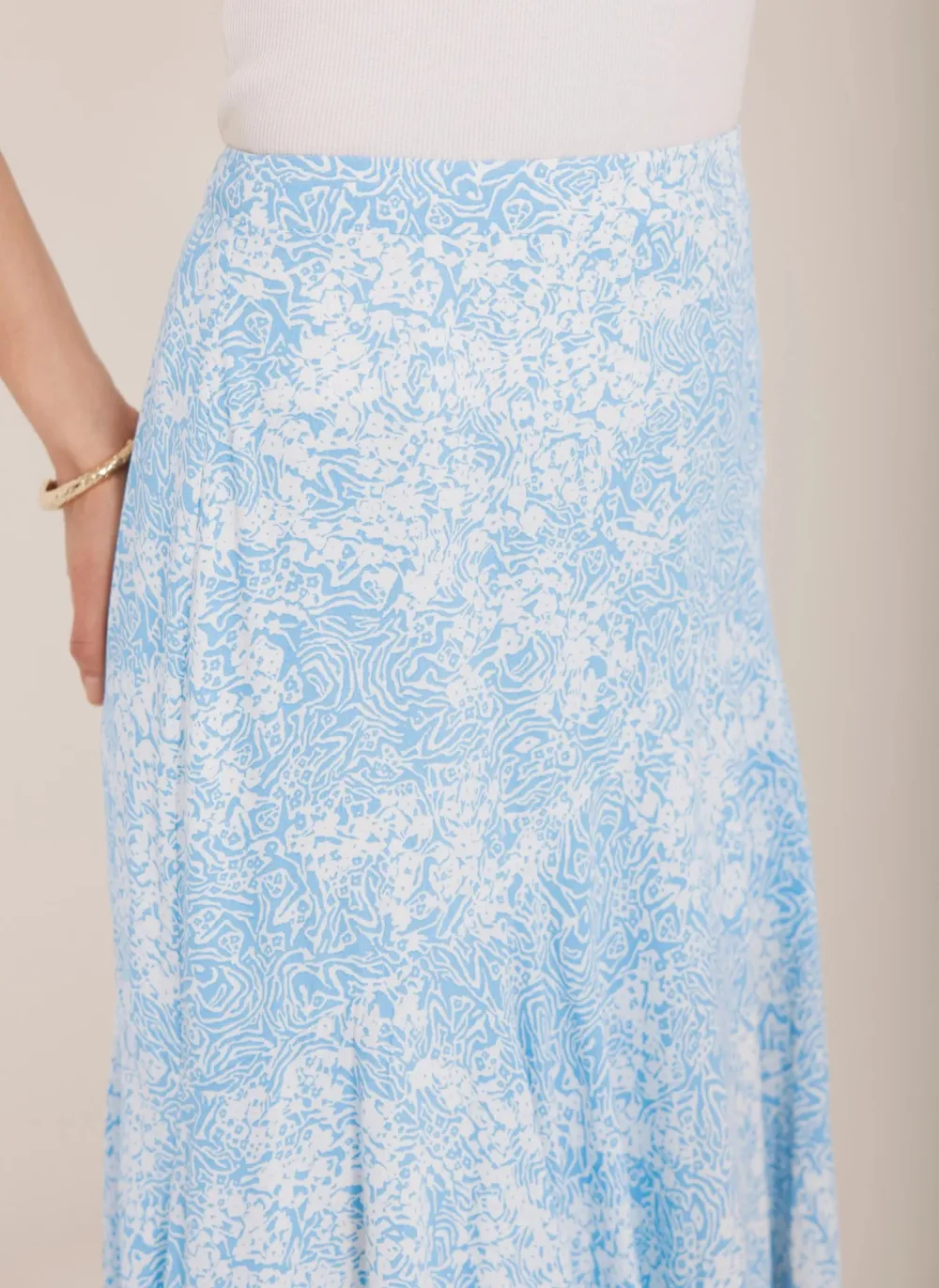 Casual Style Floral Print Skirt