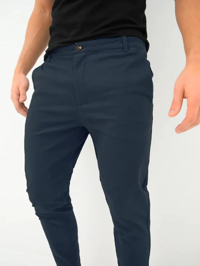 Men's Blue Stretch Twill Pants