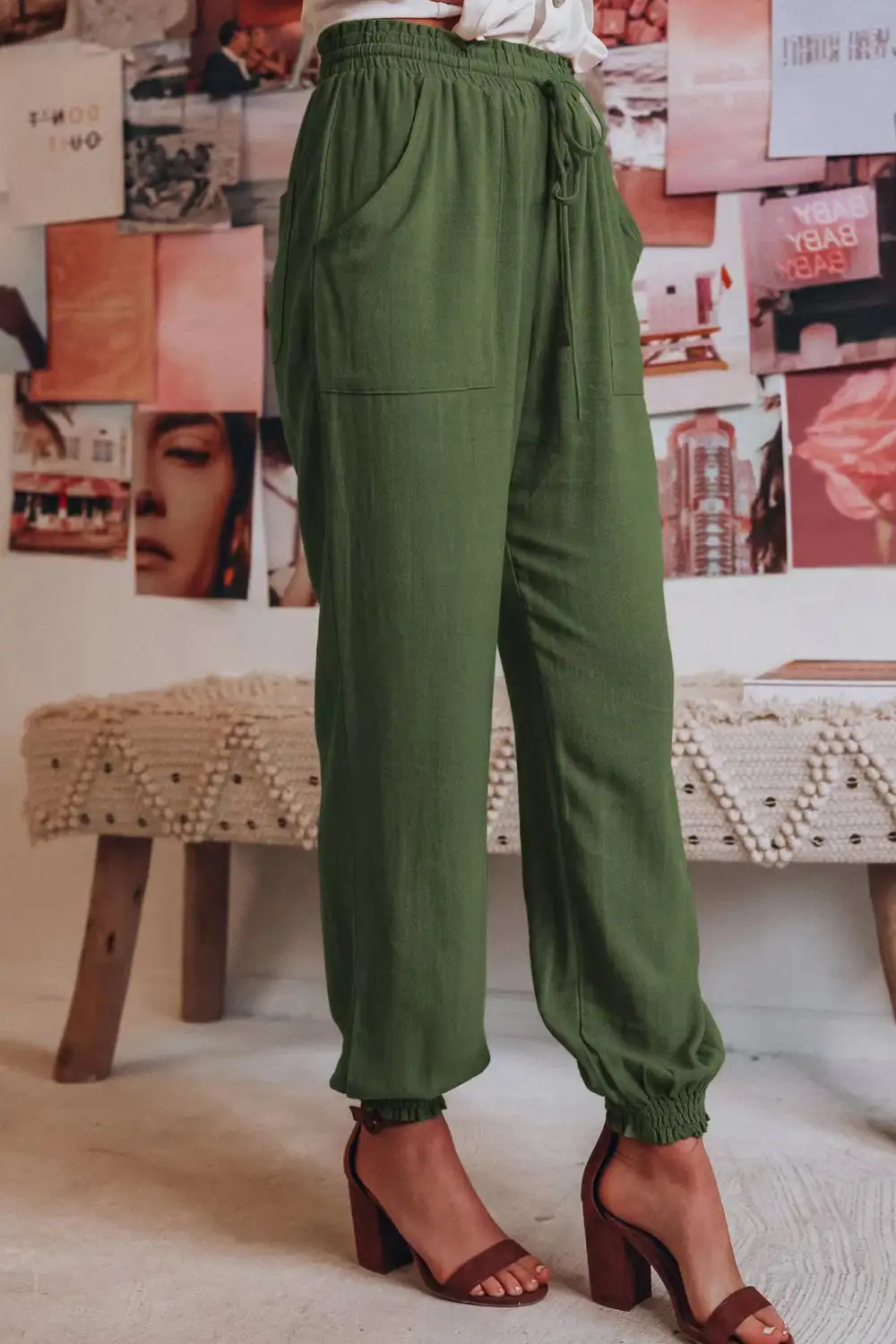 Relaxed Drawstring Lounge Pants