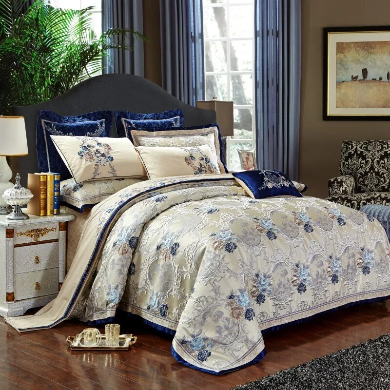 Oriental Jacquard Luxury Duvet Cover Set