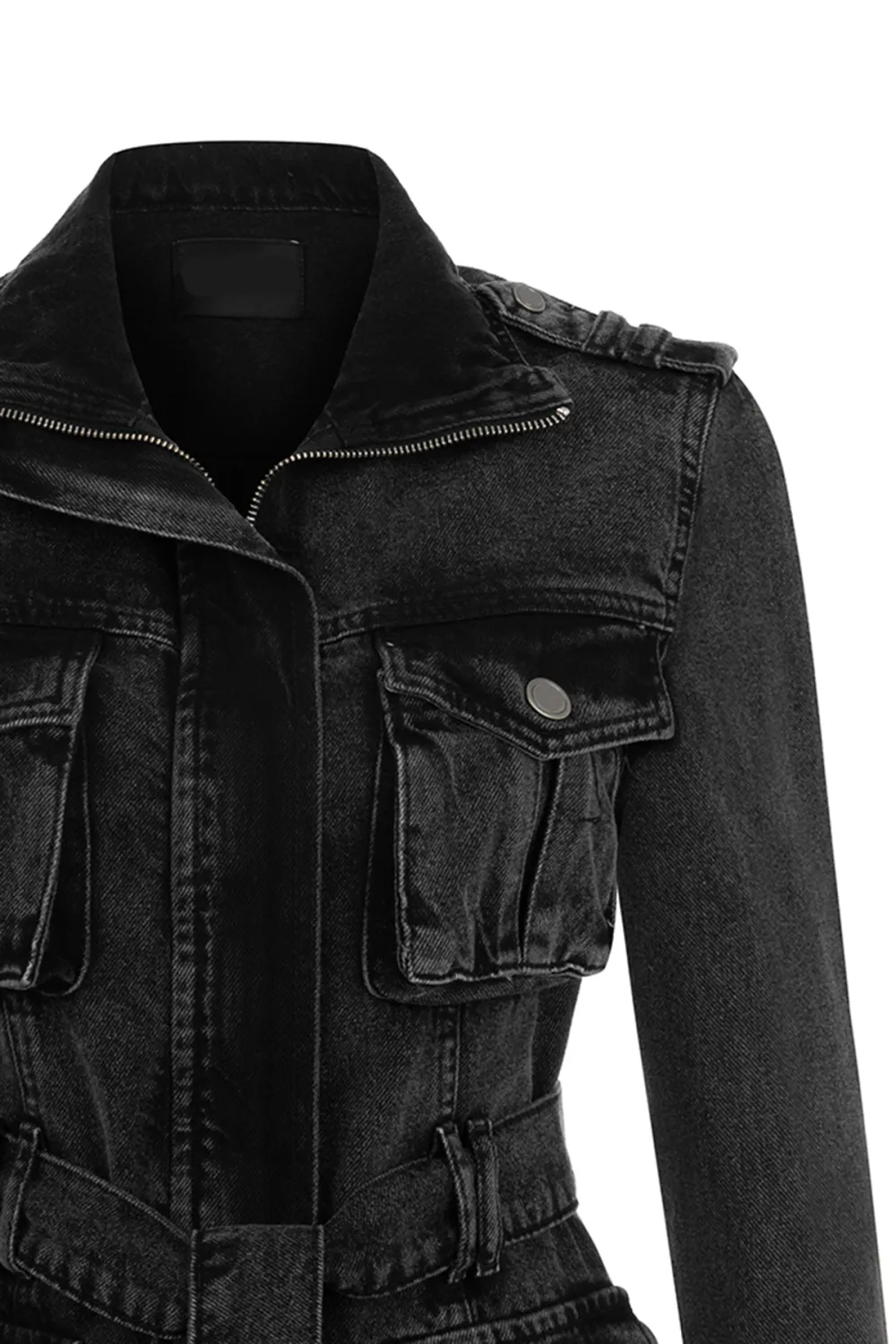 Lapel Denim Jacket