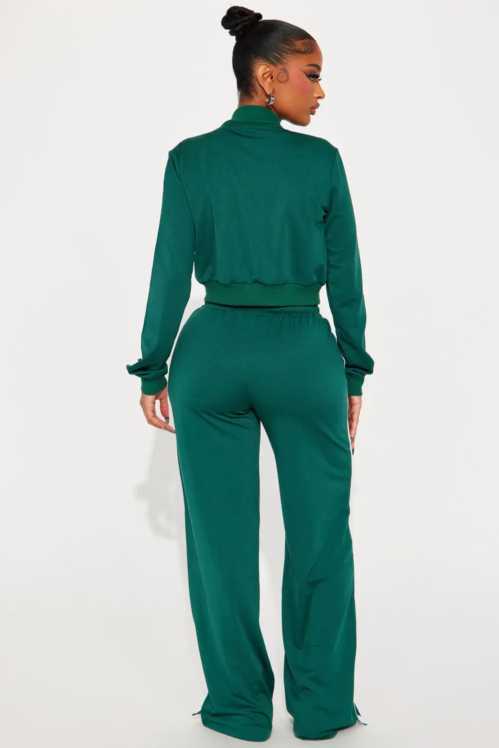 Hanging Out Later Pant Set - Hunter