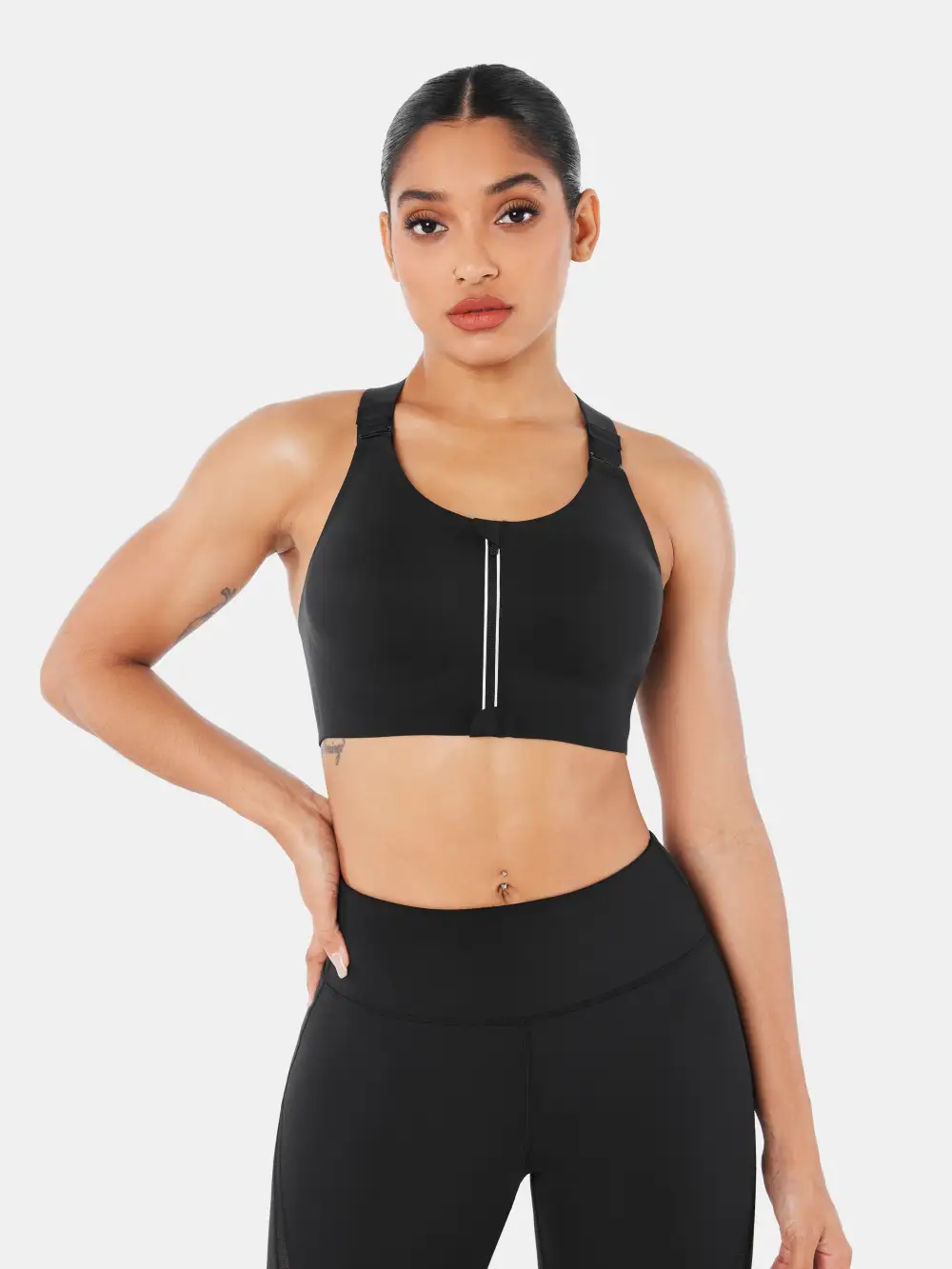 SpeedDry鈩?Front Zip Sports Bra