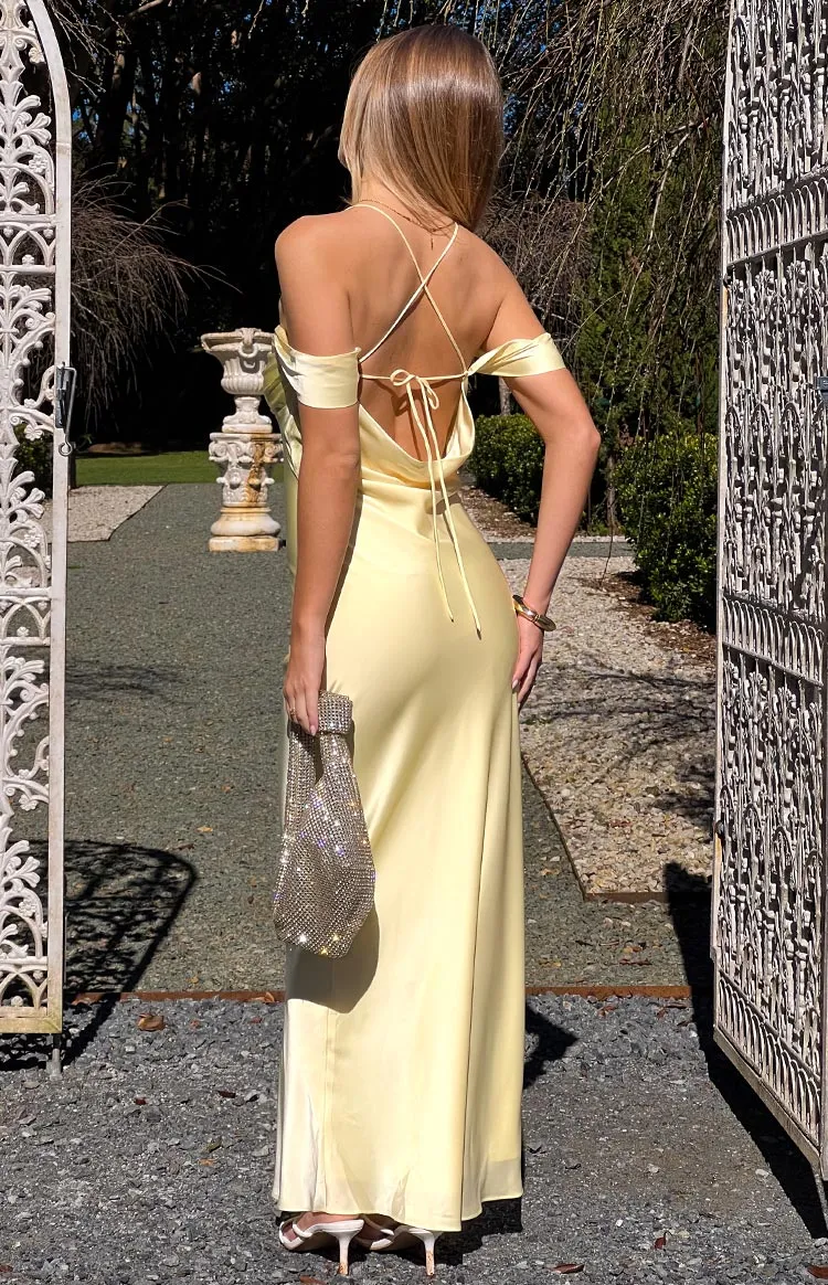Satin Corset Flowy Maxi Dress