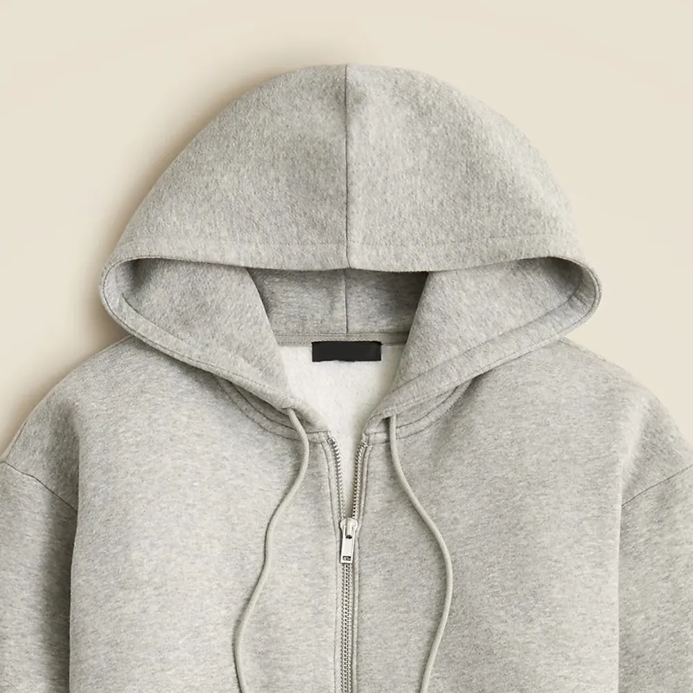fleece zip-up hoodie