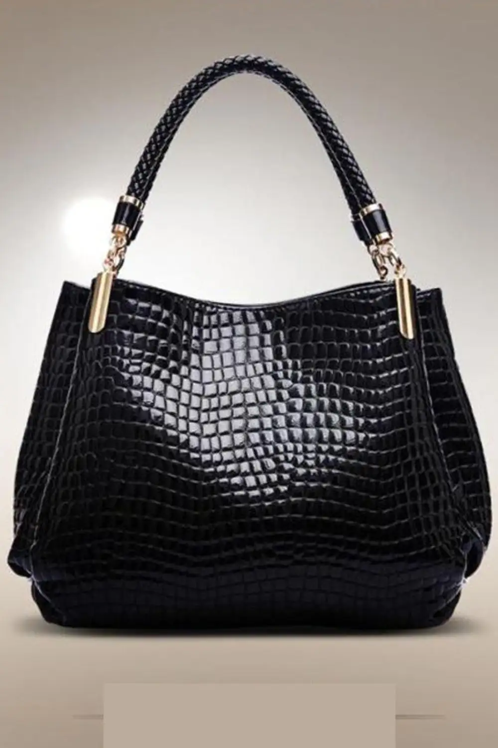 European and American Fashion Women's Motorcycle Bag Crocodile Pattern