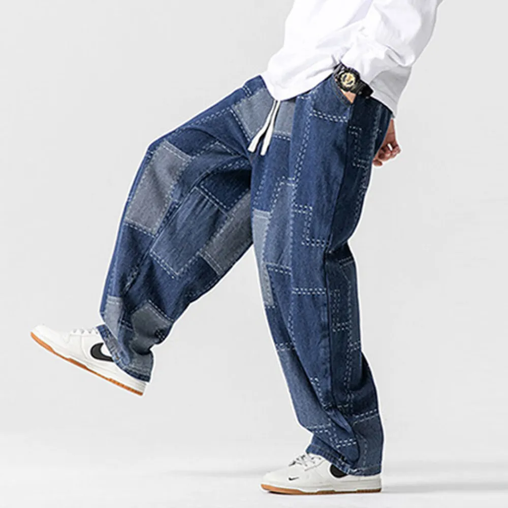 Patch Detail Wide Pants