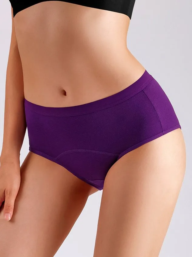 Women's Menstrual Period Briefs Girls Super Soft Postpartum Cotton Panties Underwear