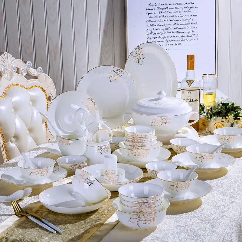 (Store Closing Sale) 58pcs deluxe ceramic tableware set