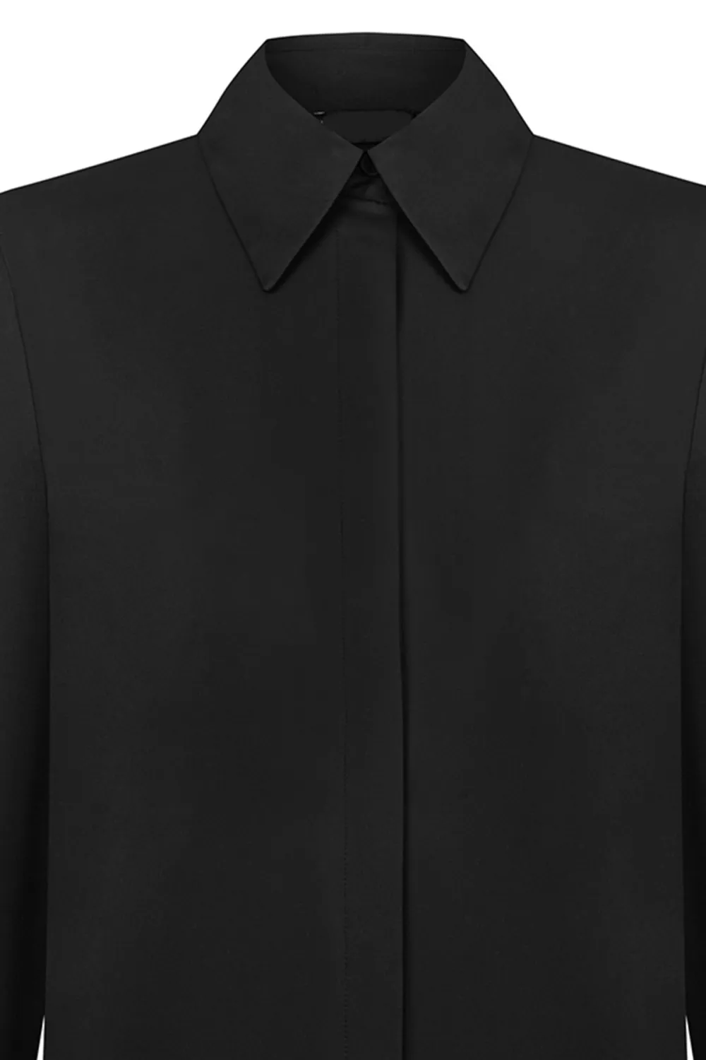 Lapel Shirt-Black