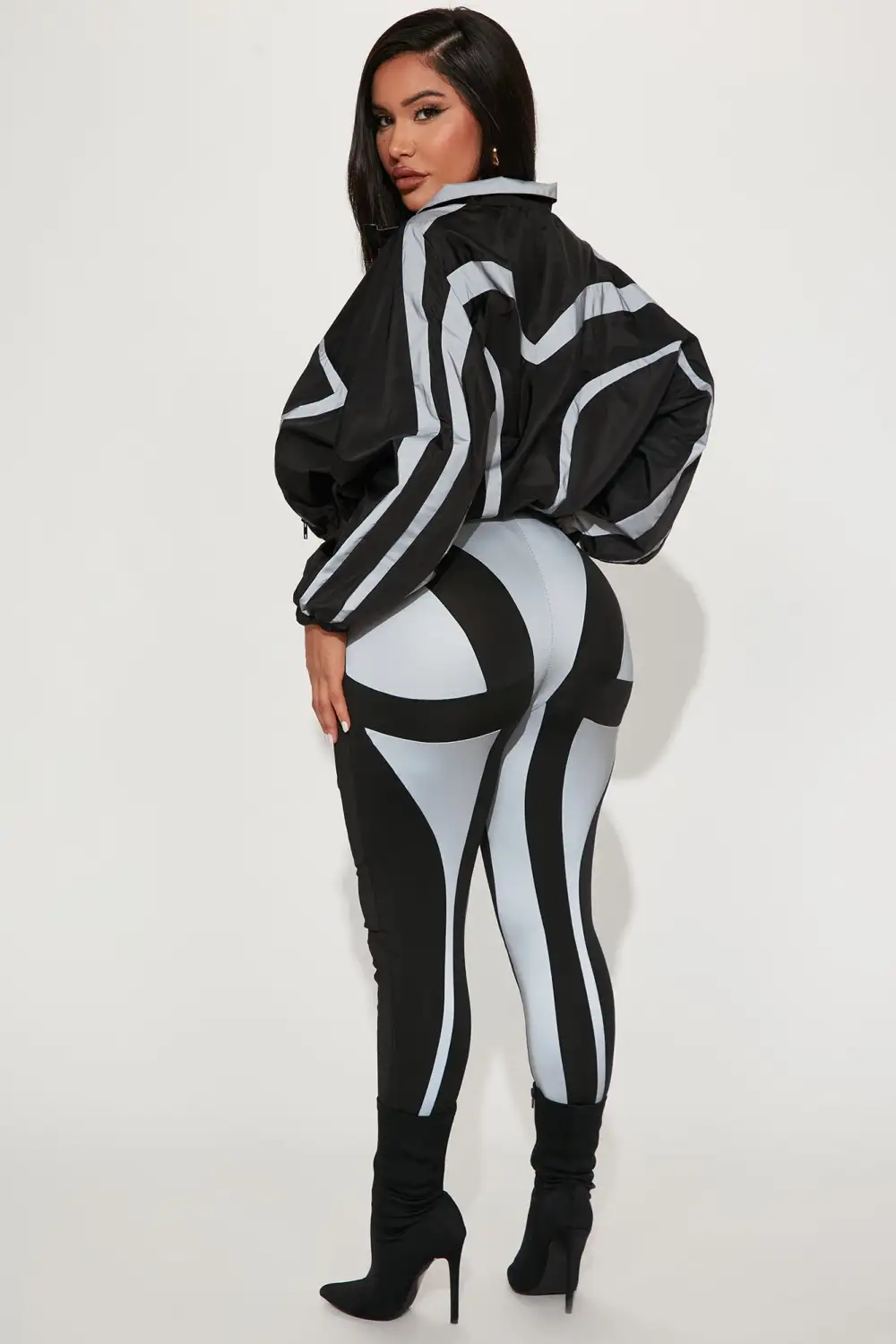 Just Another Chill Night Legging Set - Black/Grey