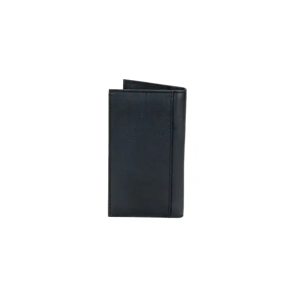 Long Checkbook Leather Wallet