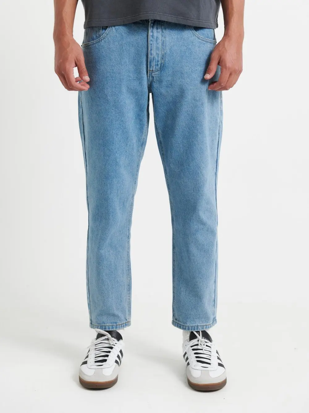 Simple And Soft Daily Calssic Light Denim