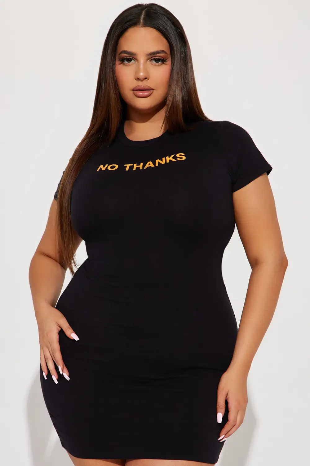 No Thank You Mini Dress - Black