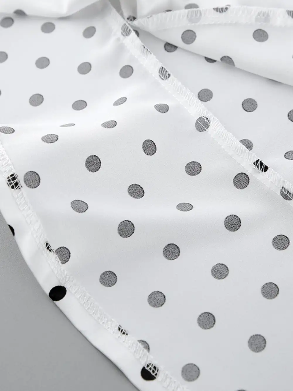 Ruffle Trim Polka Skirt