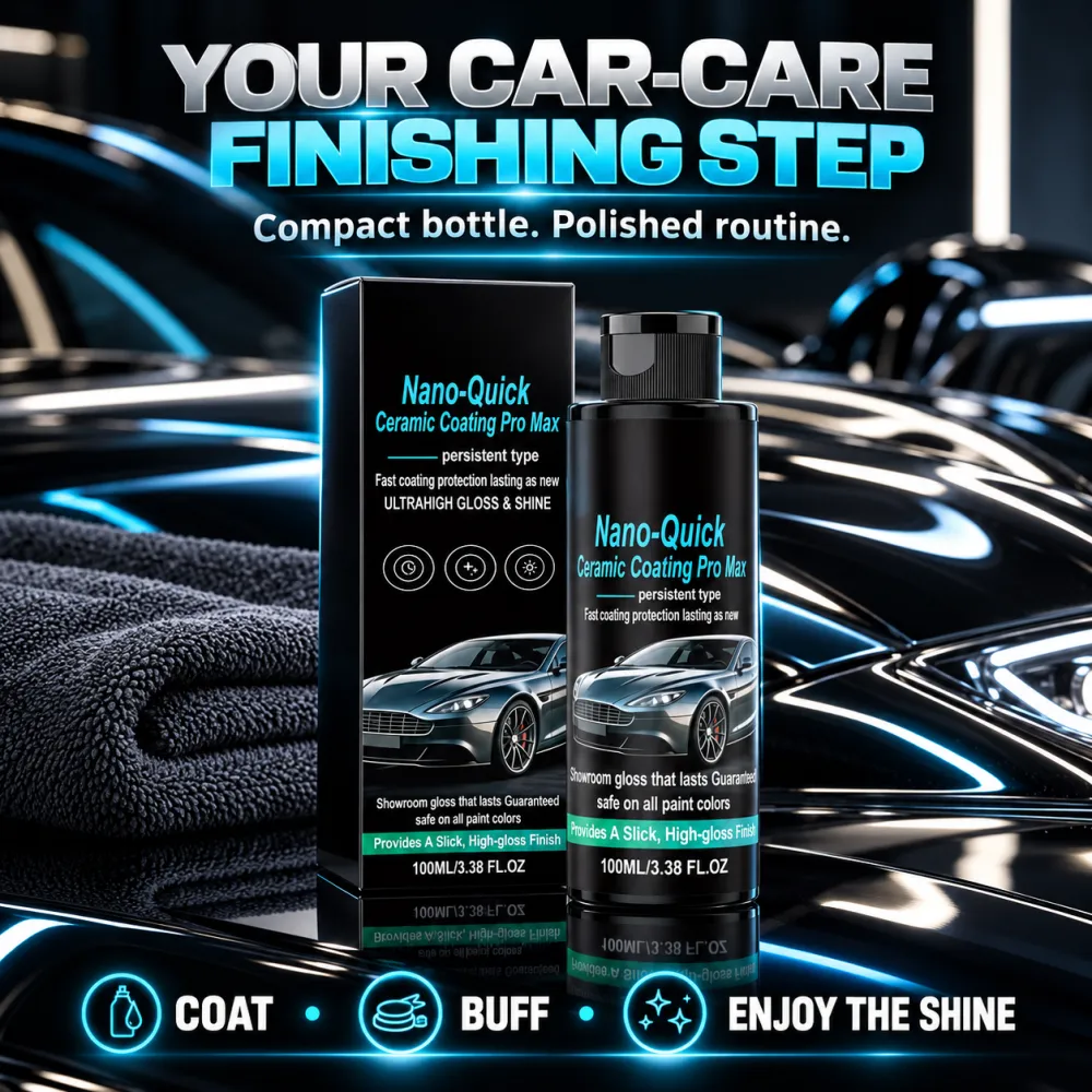 Nano Ceramic Coating Pro MAX is specially designed for cars. It features advanced ceramic technology with dustproof, waterproof properties and long-lasting shine