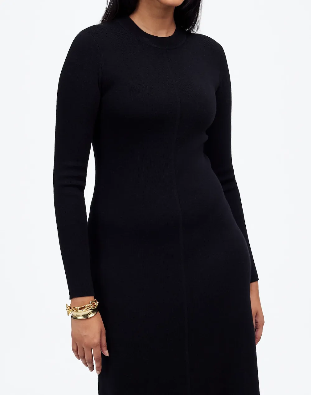 Wool Sweater Midi Dress
