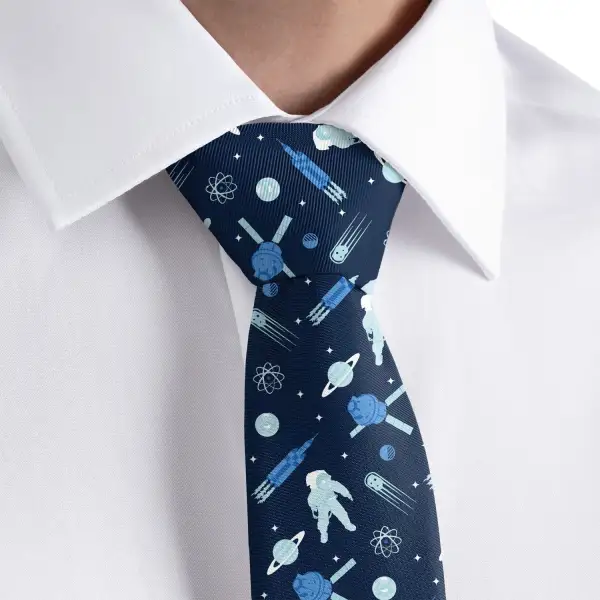 Refined Space Detail Necktie