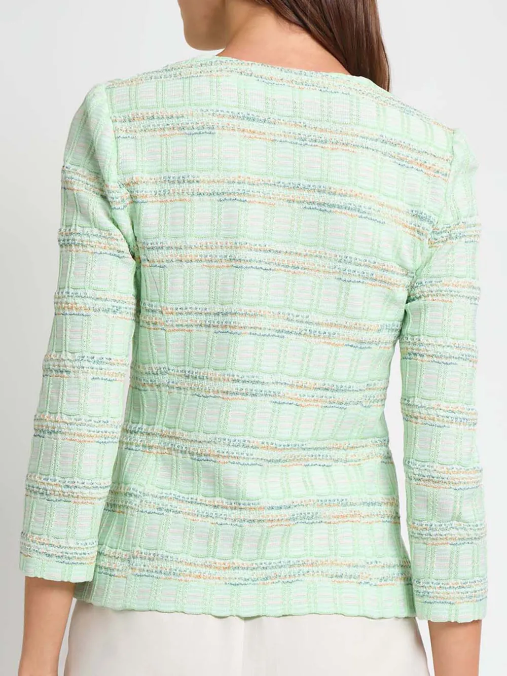 Round Neck Knitted Jacket