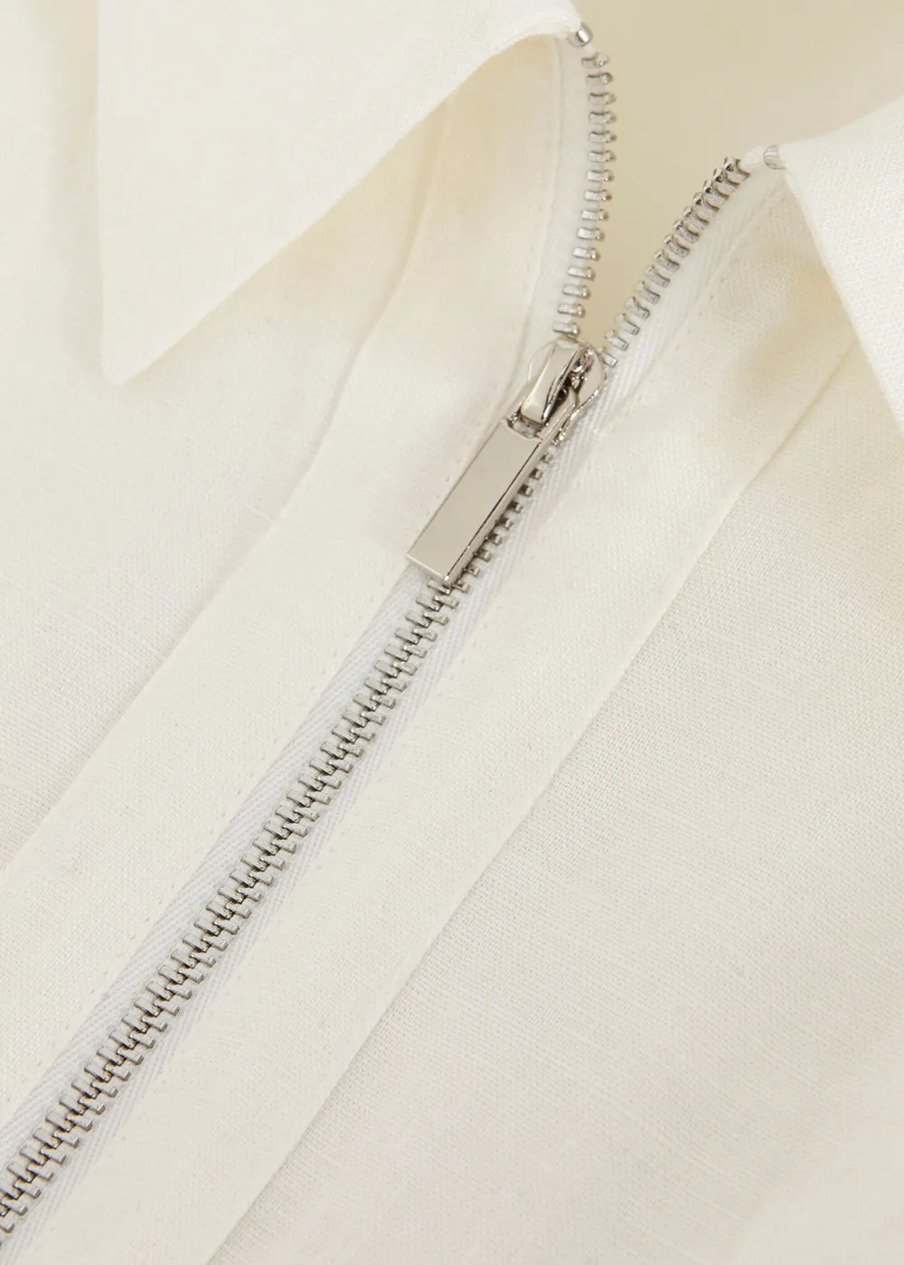 Simple Solid Color Linen Breathable Short-Sleeved Dress
