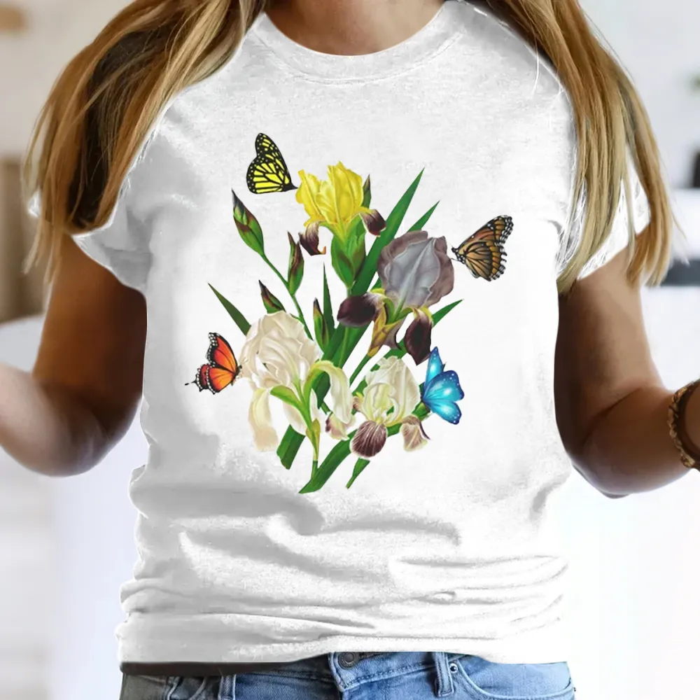 Beautiful Iris Floral T-Shirt