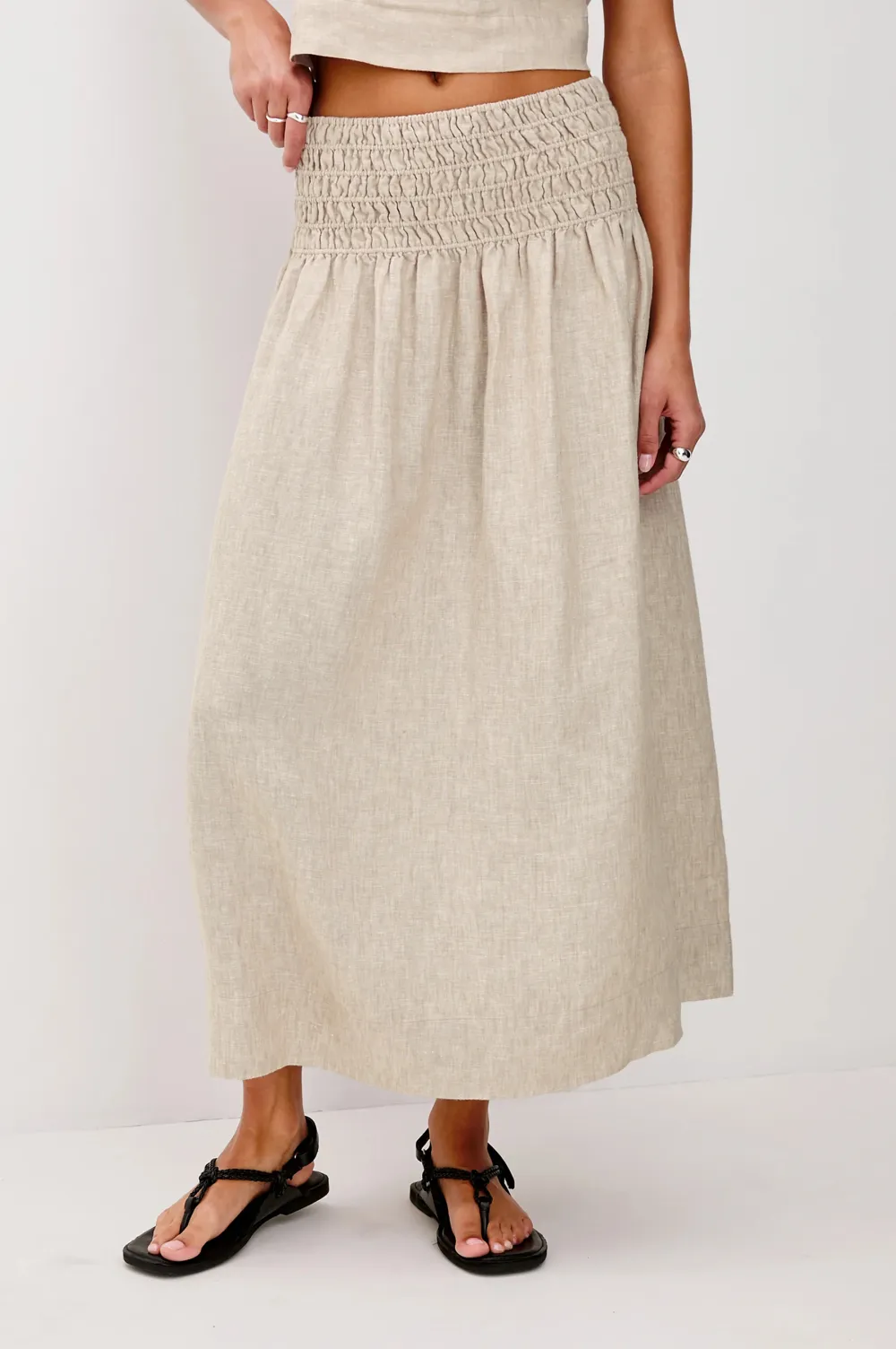 Flared Lightweight Flowing Skirt
