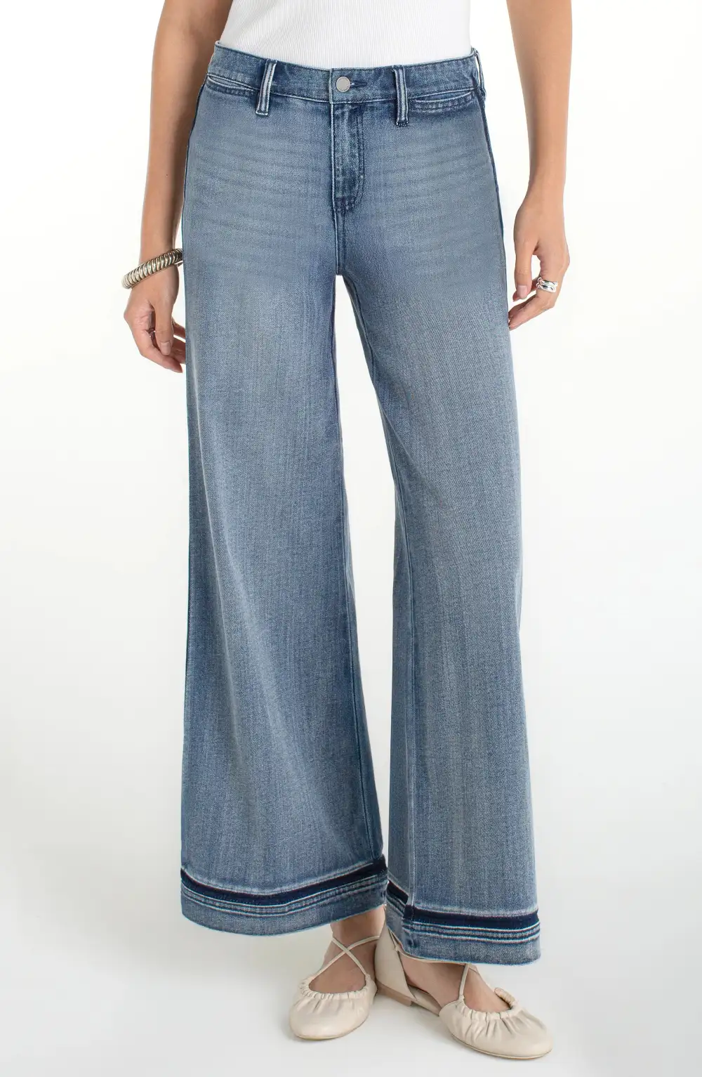 Wide Leg Straight Leg Jeans