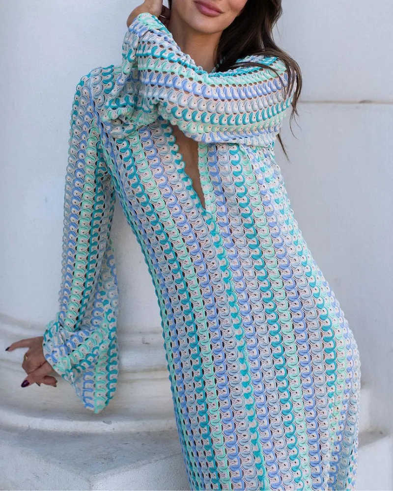 Easy Fit V-Neck Maxi Easy Dress