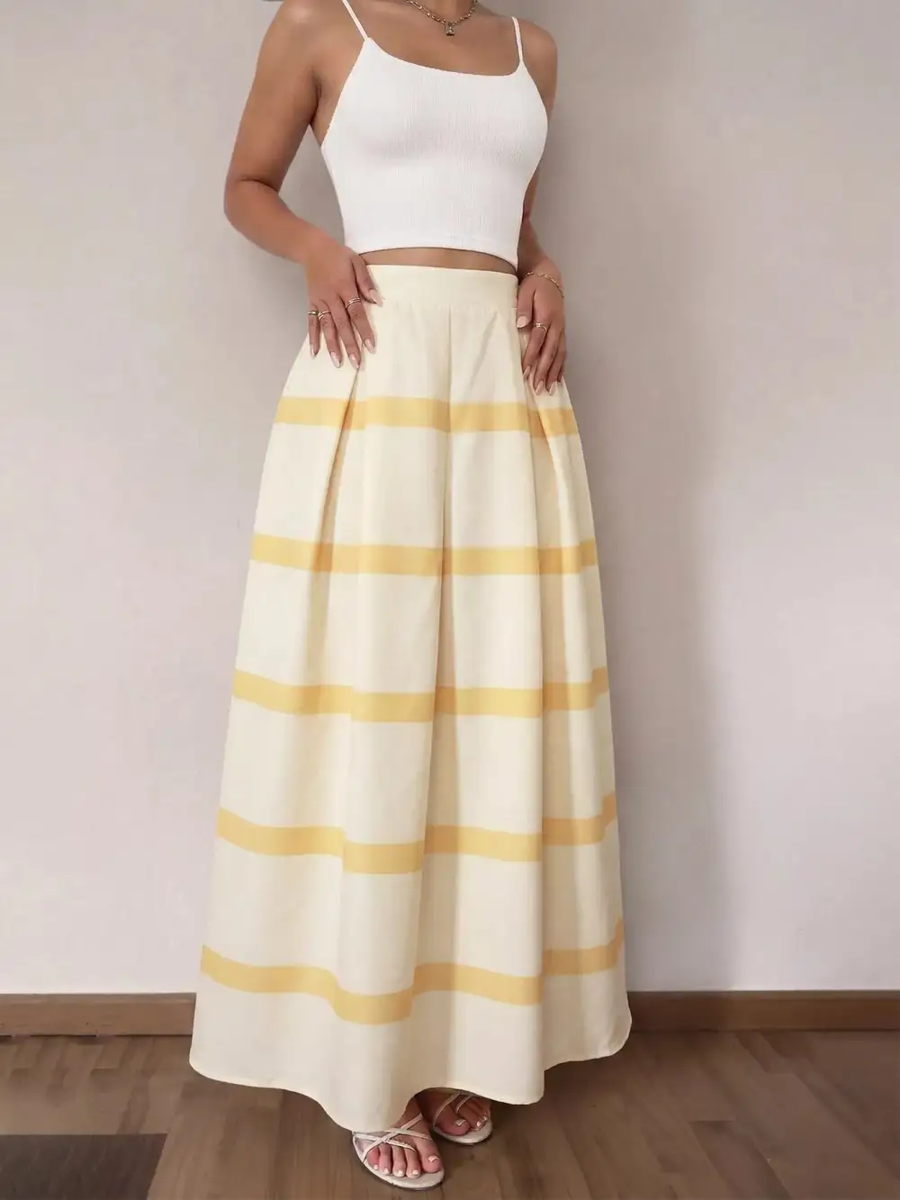 Striped Ed Maxi Skirt