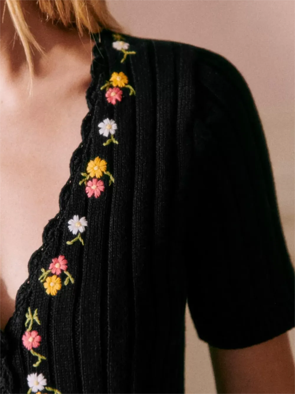Plants Print Cardigan Knitwear