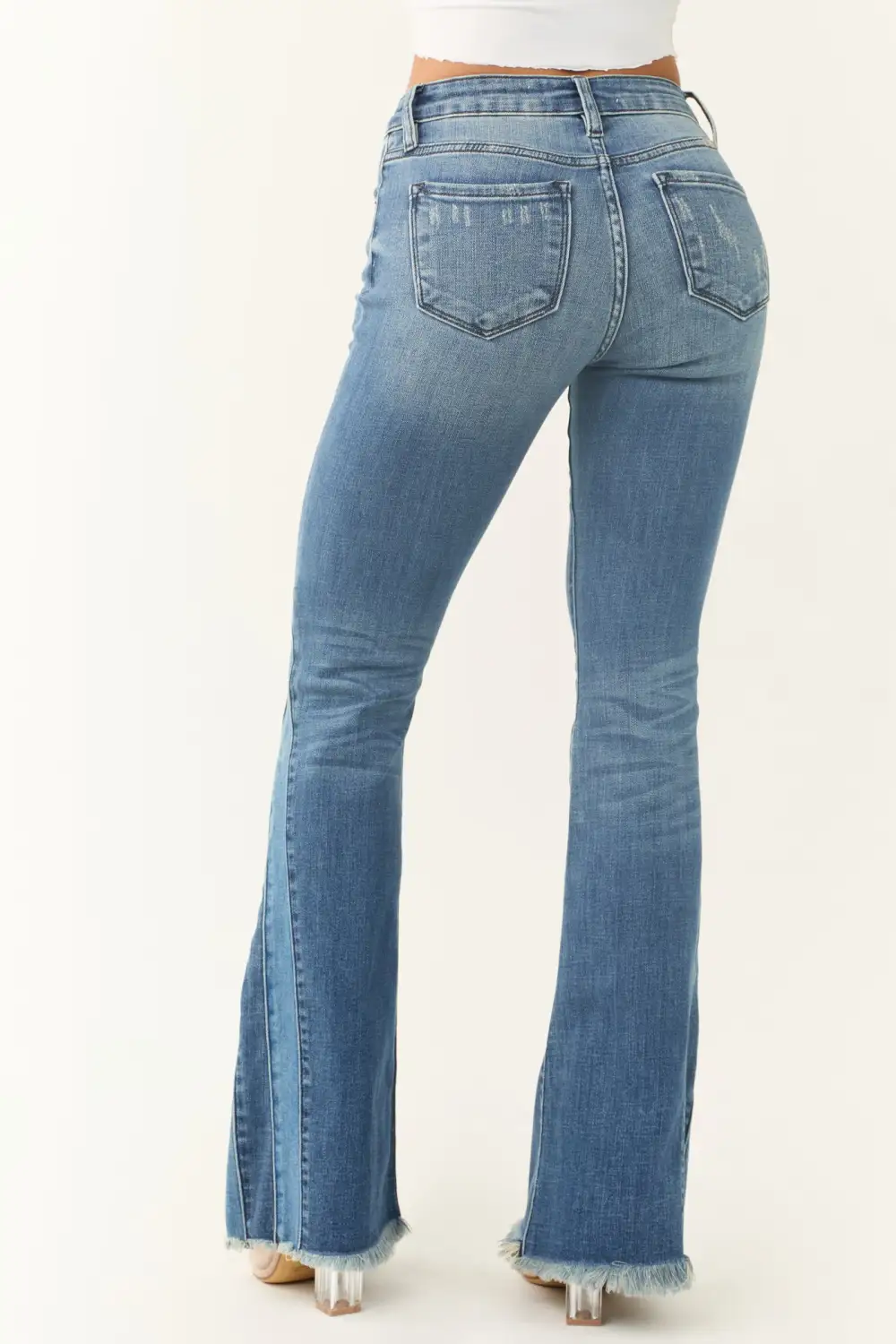 Light Blue Flared Bootcut Jeans