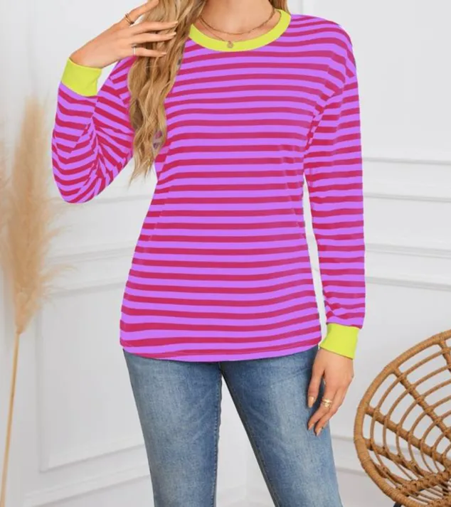 Essential Striped Long Sleeve Te