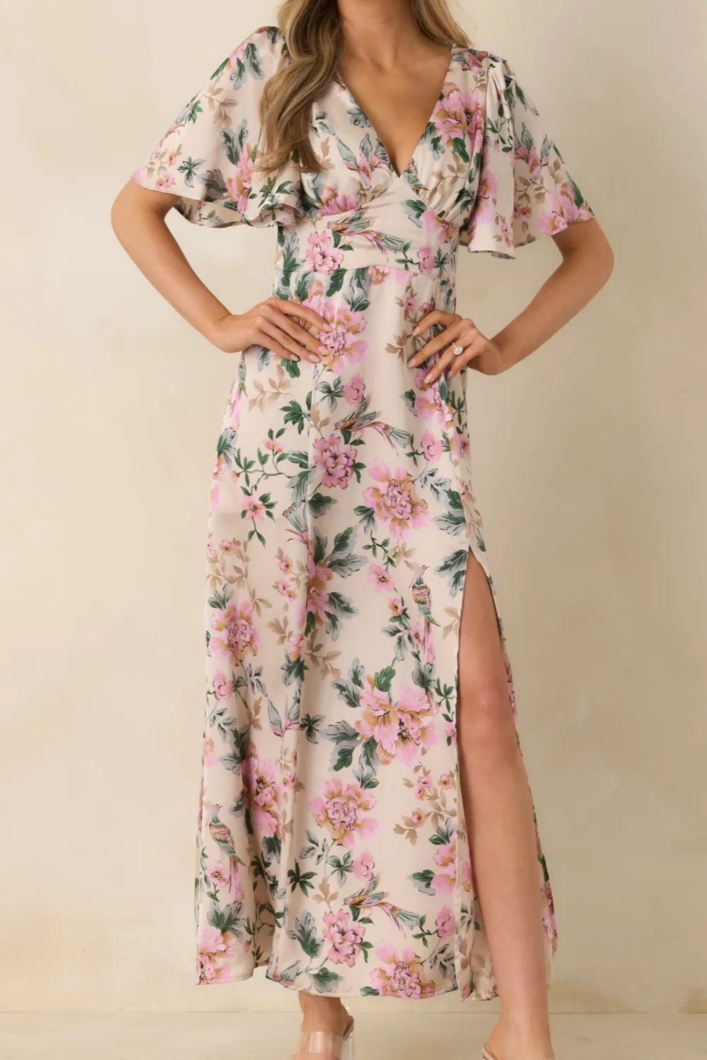 Floral Rosewood Maxi Dress