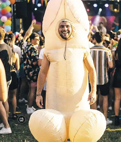 Halloween costume Big Bird inflatable suit