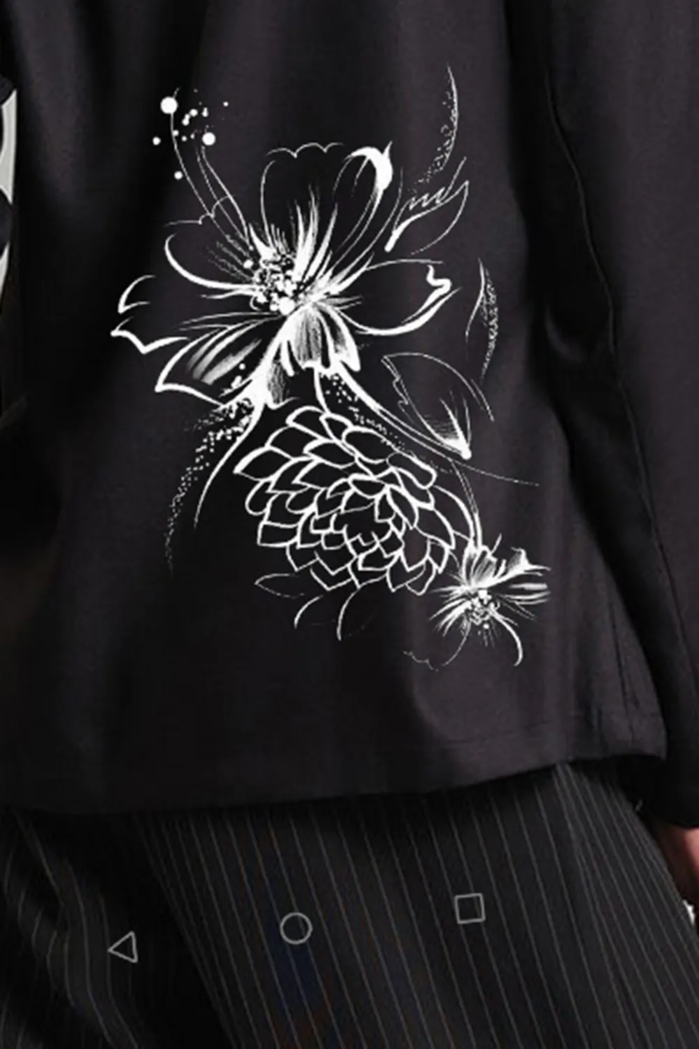 Black Casual Style Outerwear