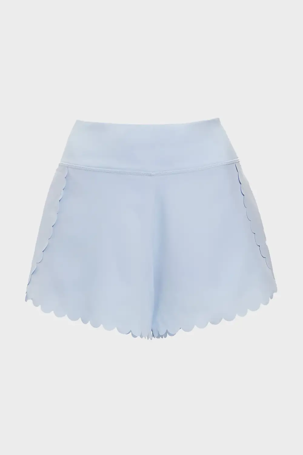 Light Blue Scallop Marisa Tennis Shorts