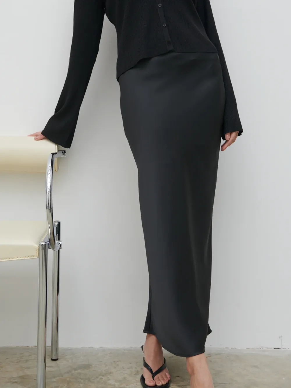 Satin Maxi Skirt