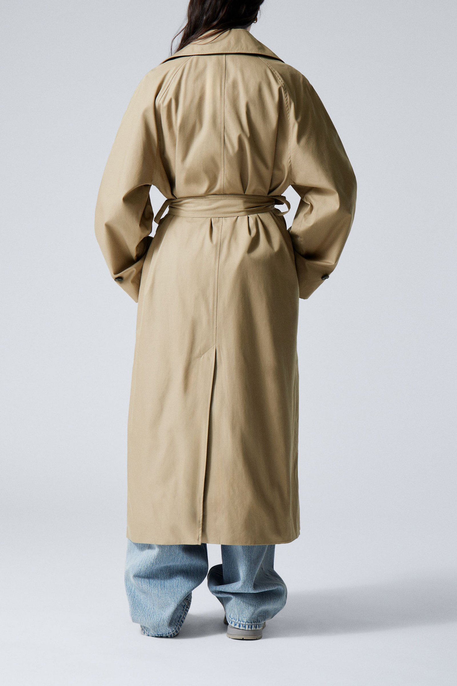 Tied Button Up Long Coat