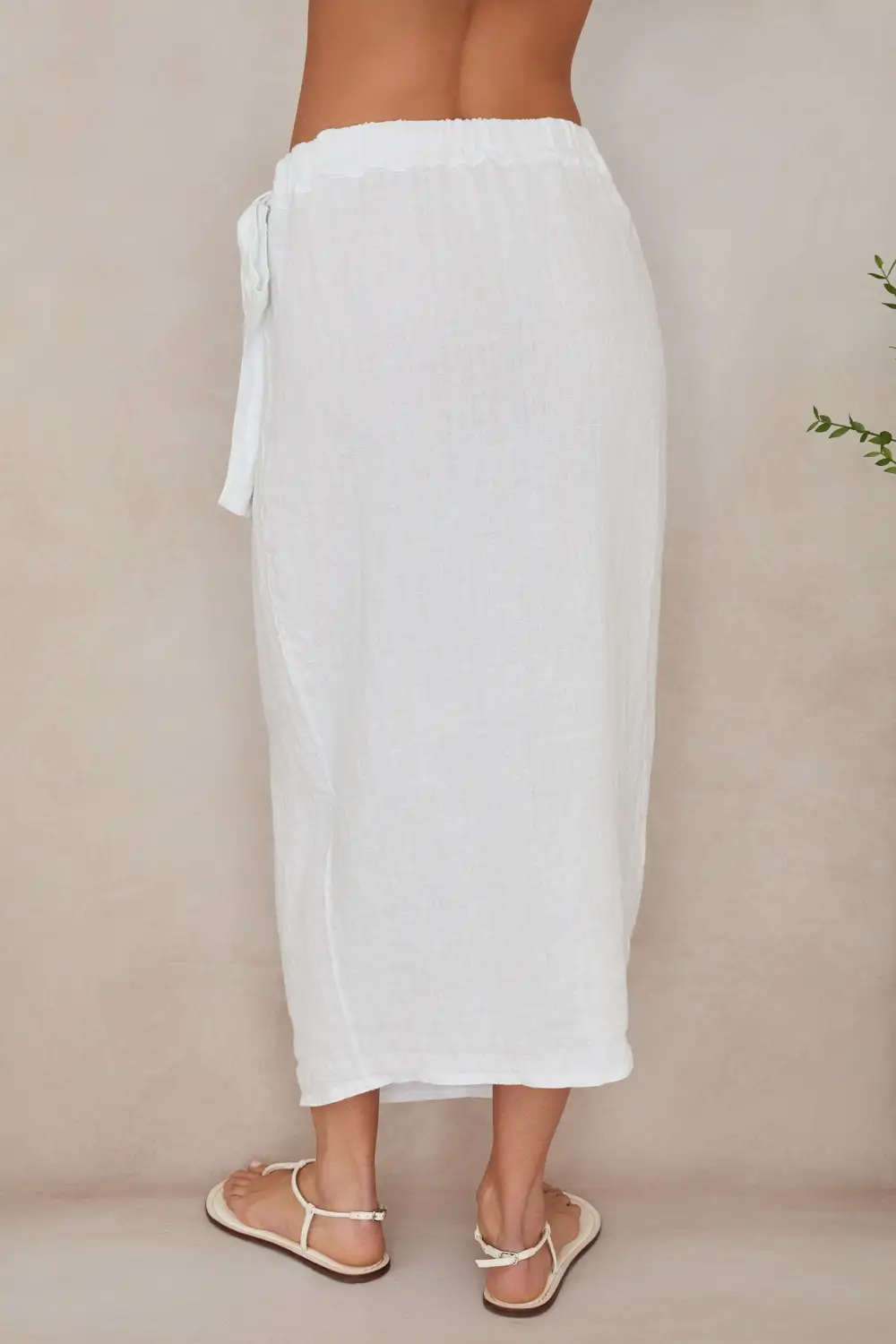 Linen Wrap Skirt