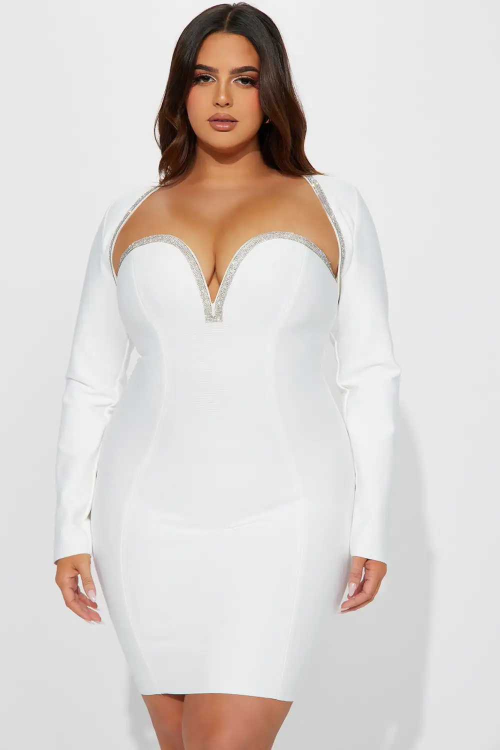 Katie Bandage Mini Dress Set - White